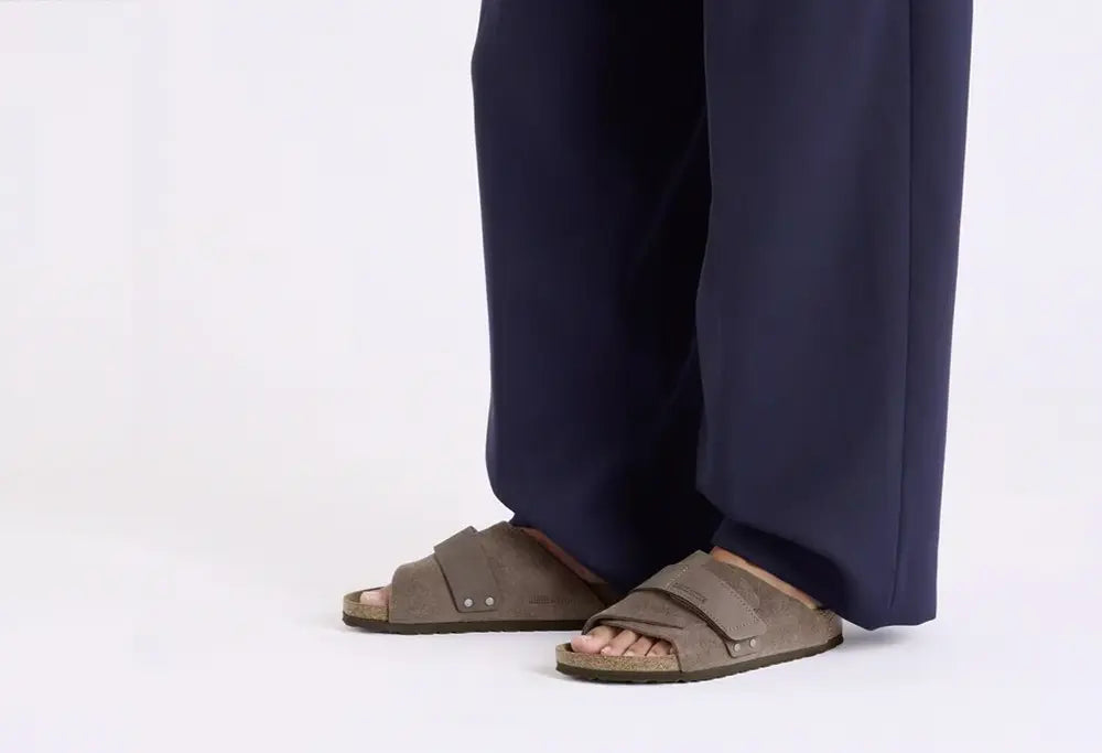 BIRKENSTOCK Kyoto Suede Concrete Gray Birkenstock