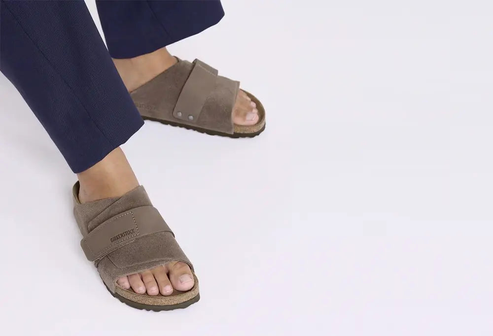 BIRKENSTOCK Kyoto Suede Concrete Gray Birkenstock