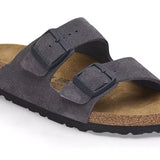 Birkenstock Arizona Velvet Grey NARROW FIT Birkenstock