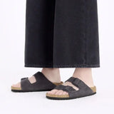 Birkenstock Arizona Velvet Grey NARROW FIT Birkenstock