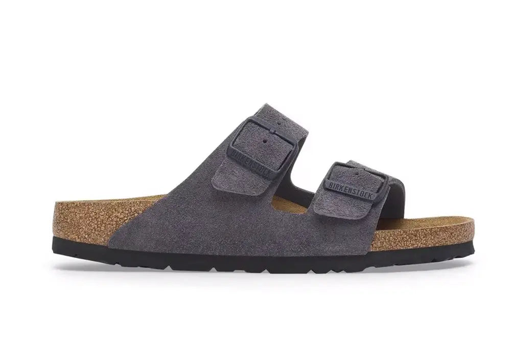 Birkenstock Arizona Velvet Grey REGULAR FIT Birkenstock