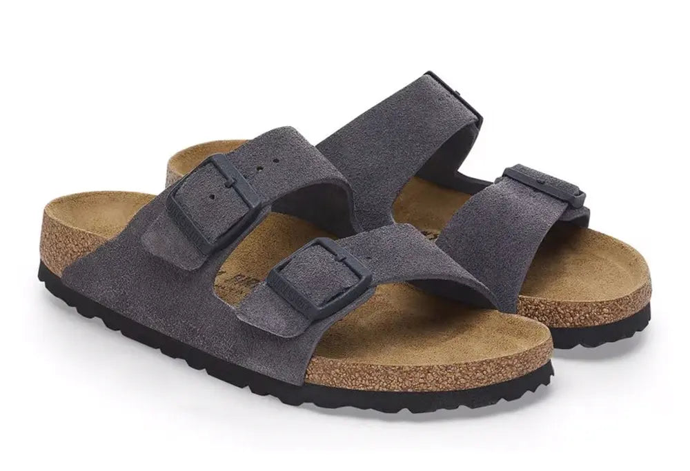 Birkenstock Arizona Velvet Grey REGULAR FIT Birkenstock