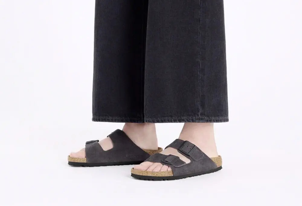 Birkenstock Arizona Velvet Grey REGULAR FIT Birkenstock