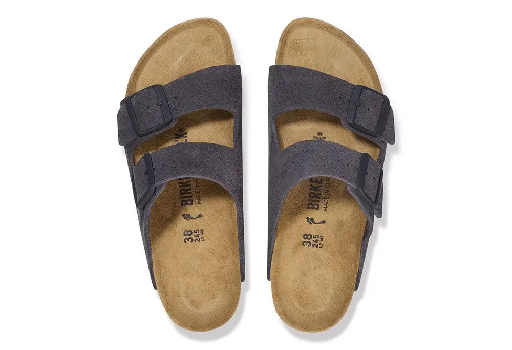 Birkenstock Arizona Velvet Grey REGULAR FIT Birkenstock