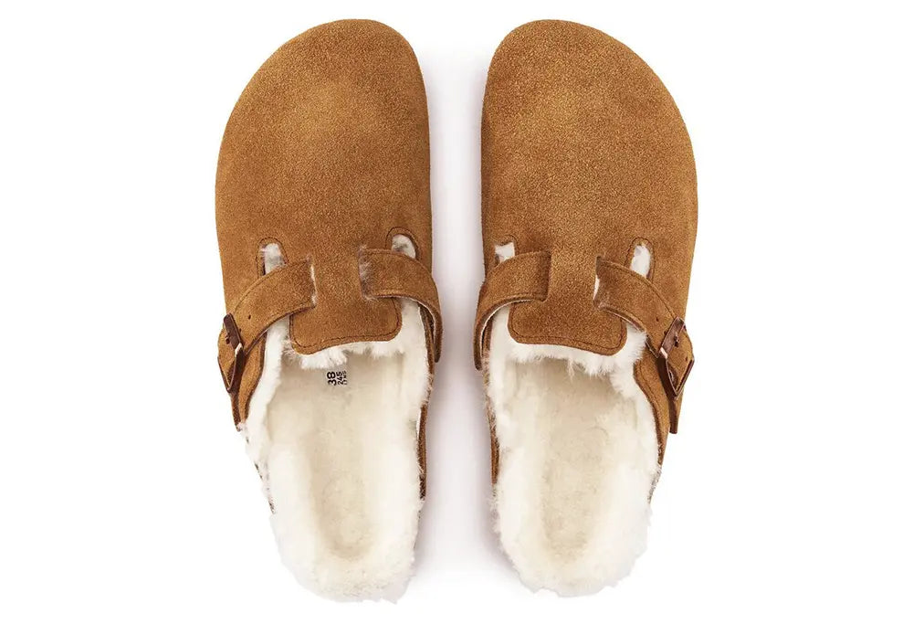 Birkenstock Boston en fourrure d’agneau NARROW FIT Birkenstock