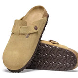 Boston Suede - Latte Cream NARROW FIT Birkenstock