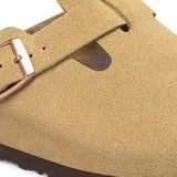 Boston Suede - Latte Cream NARROW FIT Birkenstock