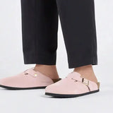Boston Suede - Light Rose NARROW FIT Birkenstock