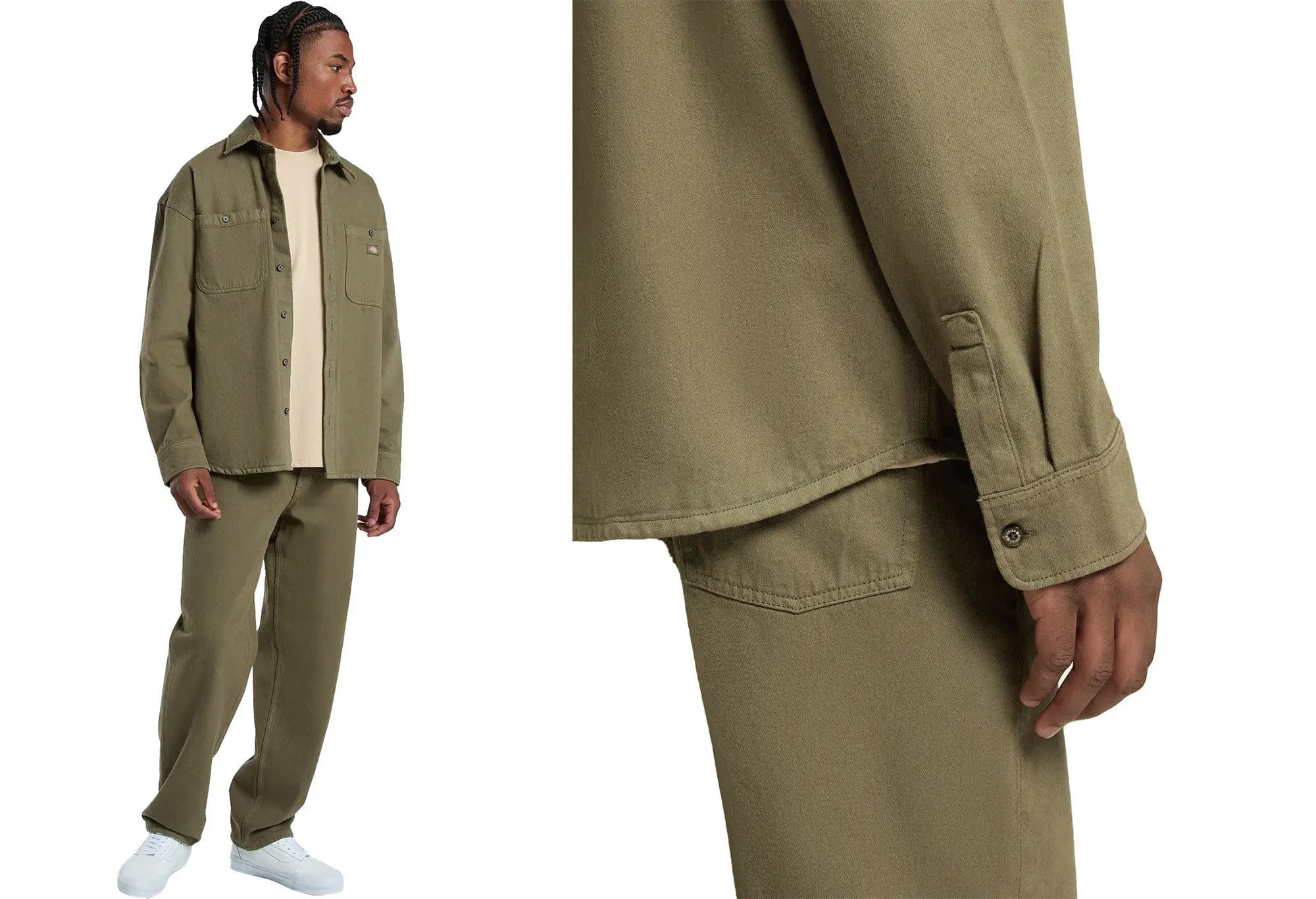 Dickies Chemise Houston military Green Dickies