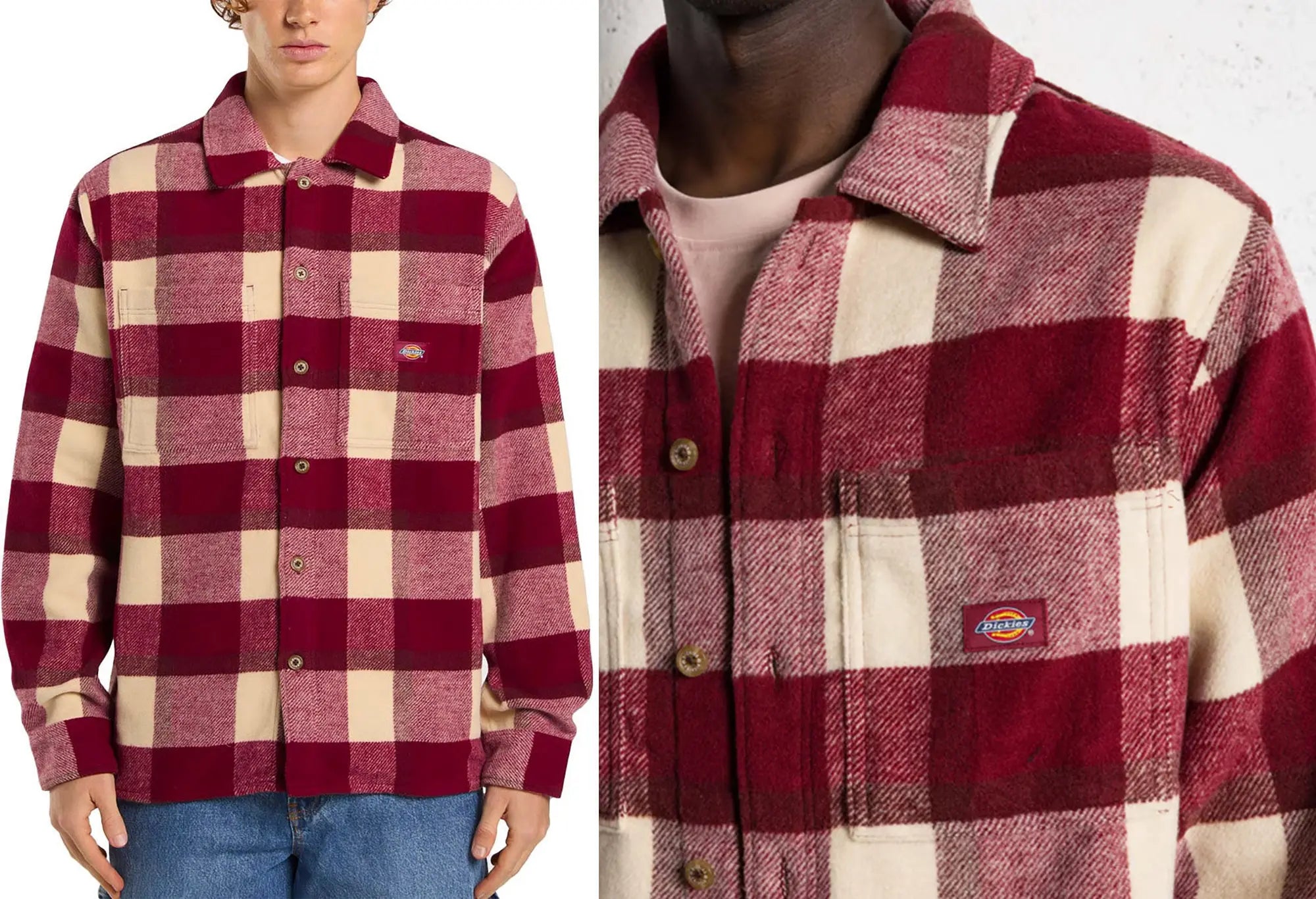 Dickies Chemise à Carreaux Coaling Rouge Dickies