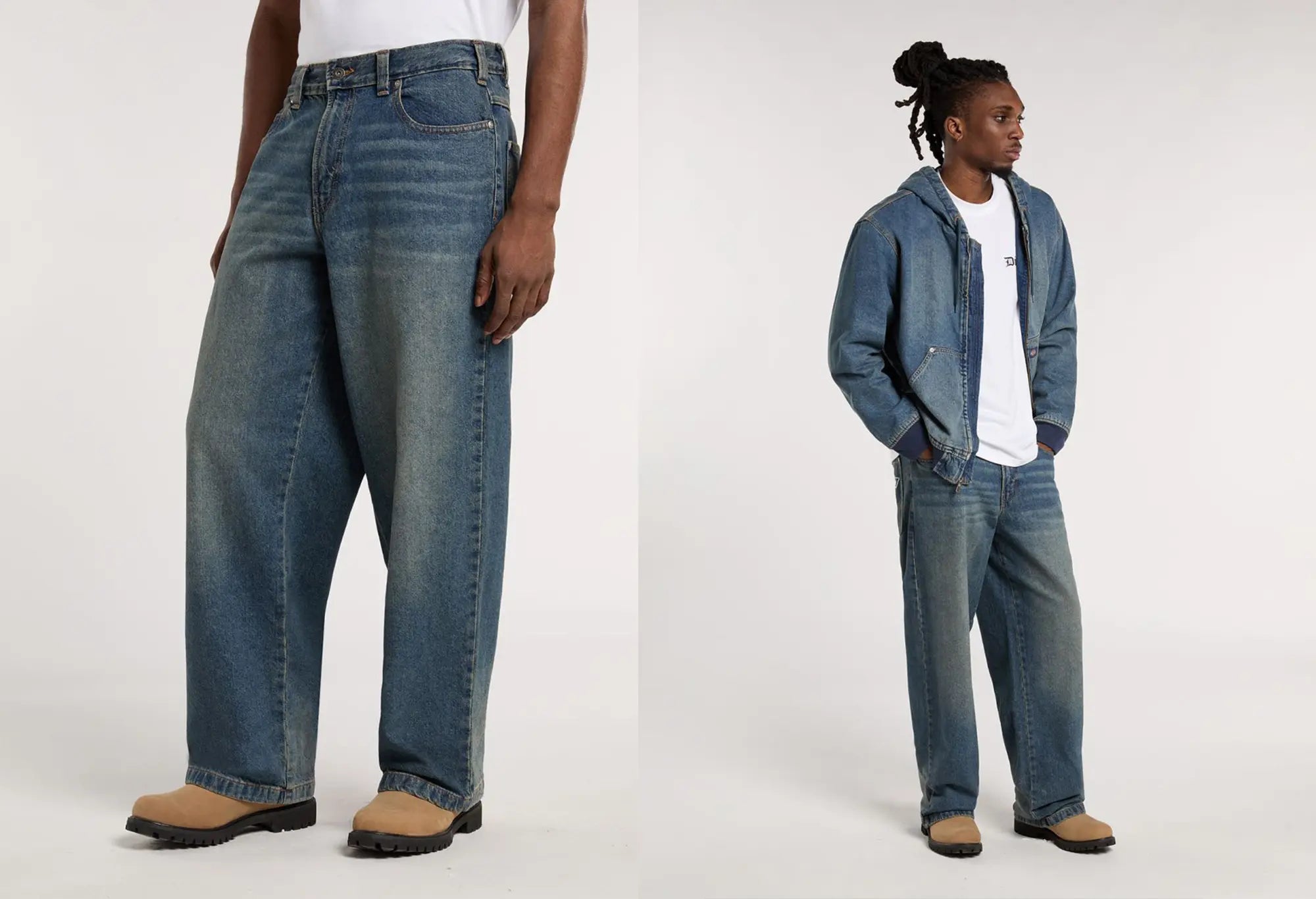 Dickies Jean droit Ample Hilham Kaki blue Dickies