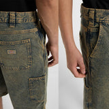 Dickies Madison Denim Shorts 'Yellow Fade' Dickies