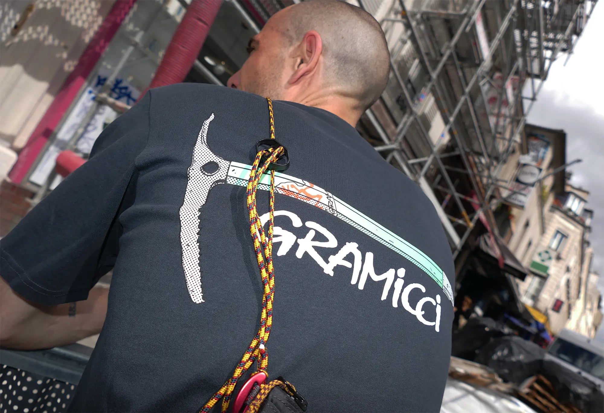 Gramicci Ice Axe T-Shirt Vintage Black Gramicci