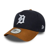 New Era 9FORTY E-Frame Tigers MLB Suede Visor Bleu marine New Era