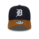 New Era 9FORTY E-Frame Tigers MLB Suede Visor Bleu marine New Era