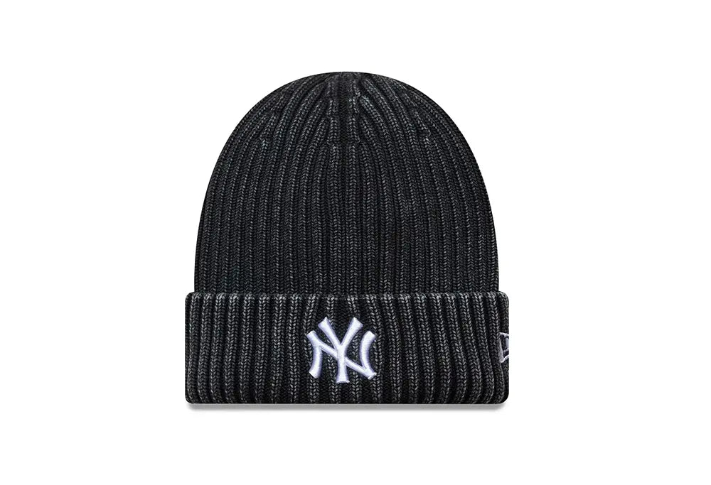 New Era Bonnet Cuff Knit Washed NY Yankees MLB - Noir - New Era