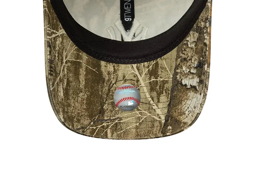 New Era Casquette 9TWENTY Adjustable NY Yankees MLB Washed Real Tree New Era
