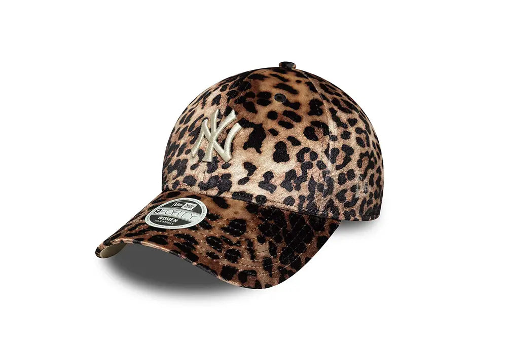 New Era Casquette 9FORTY NY Yankees MLB Leopard Velours New Era