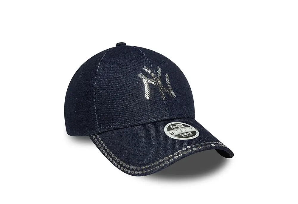 New Era Casquette 9FORTY NY Yankees MLB Sequin Bleu foncé New Era
