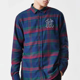New Era Chemise NY Yankees MLB Check navy New Era