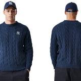 New Era Pull en maille NY Yankees MLB Bleu Marine New Era