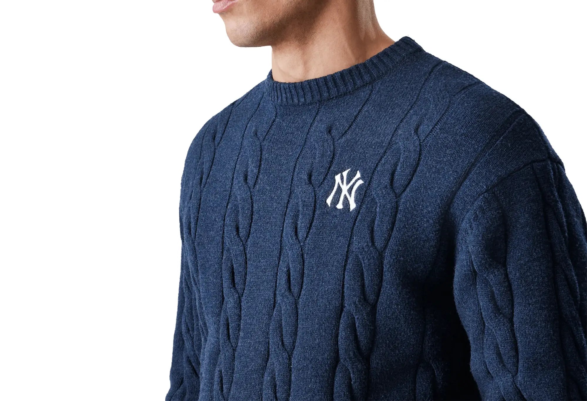 New Era Pull en maille NY Yankees MLB Bleu Marine New Era