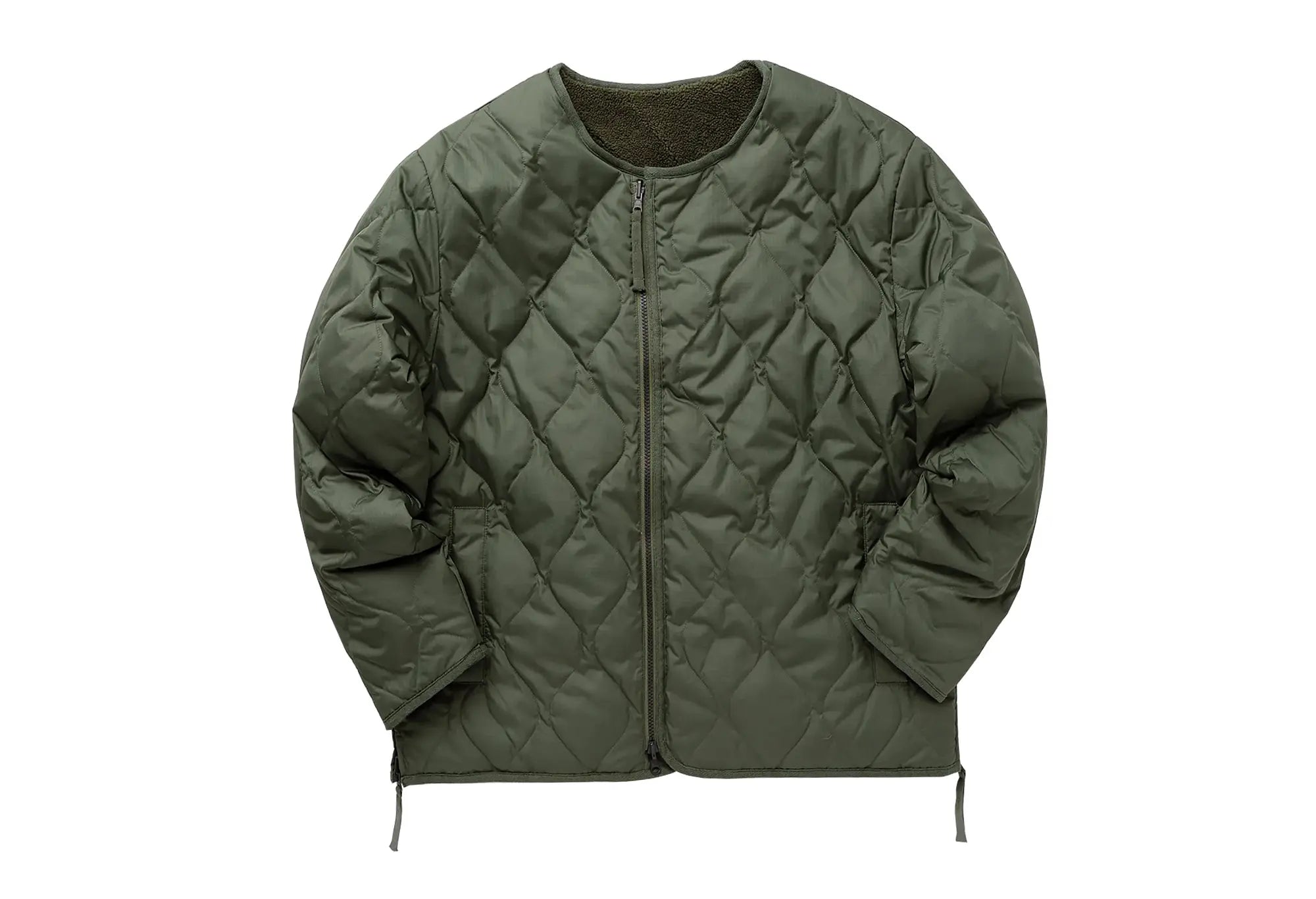Taion MILITARY Reversible CREW-NECK JACKET - Olive Taion