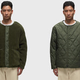 Taion MILITARY Reversible CREW-NECK JACKET - Olive Taion