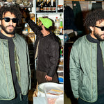 Taion MILITARY Reversible CREW-NECK JACKET - Olive Taion