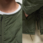 Taion MILITARY Reversible CREW-NECK JACKET - Olive Taion