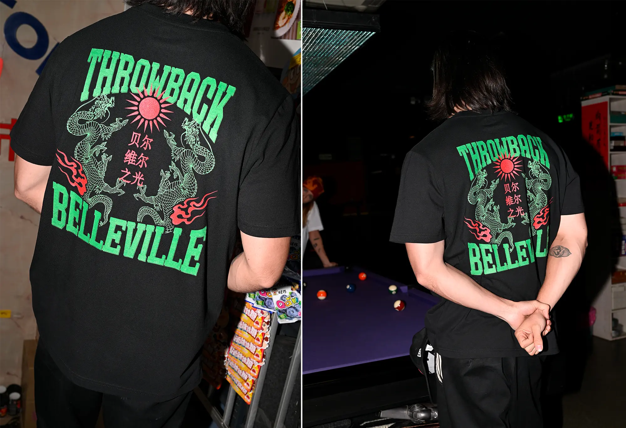 Throwback Belleville 'Dragon' T-Shirt Unisex Throwback