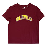 Throwback T-Shirt Bordeaux et jaune 'Belleville' Throwback