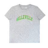 Throwback T-Shirt Gris et vert 'Belleville' Throwback