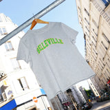 Throwback T-Shirt Gris et vert 'Belleville' Throwback