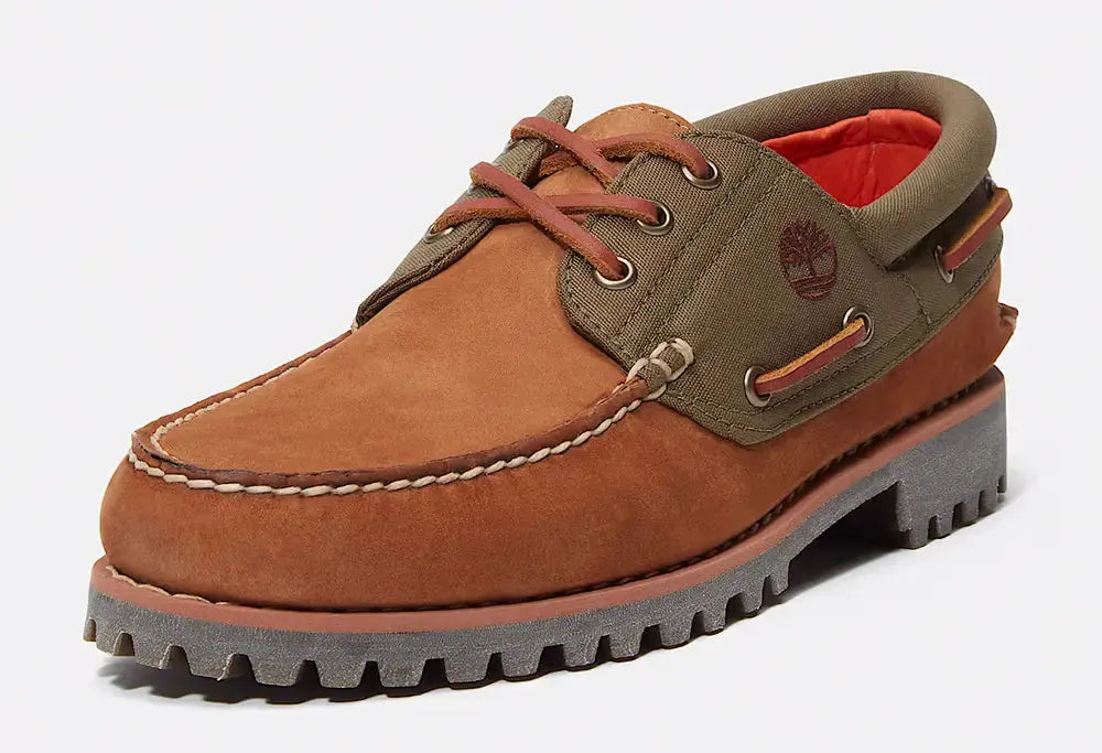 Timberland Authentic 3 Eye boat Medium Brown Nubuck Timberland