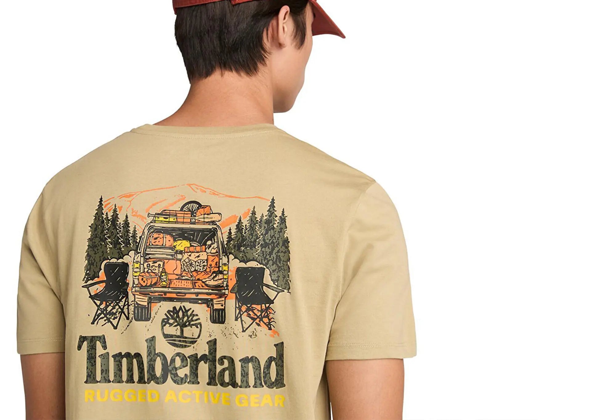 Timberland T-Shirt Khaki "Rugged Active Wear" Timberland