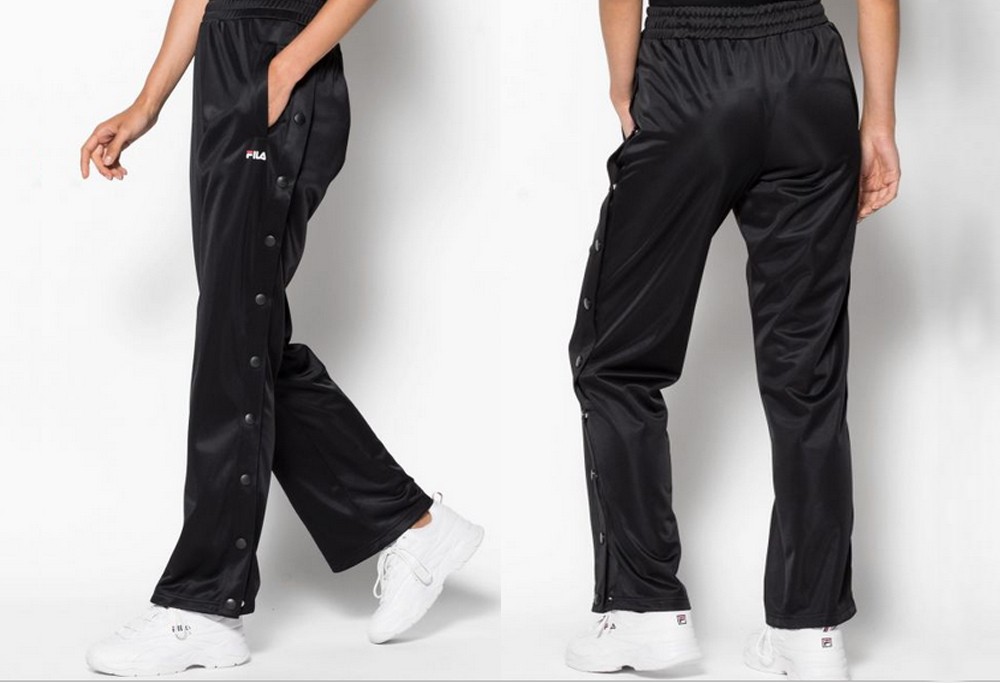 Fila Cargo Pants Khaki Color Size-42 Zip Up Pockets Logo Polyester Trousers  | eBay