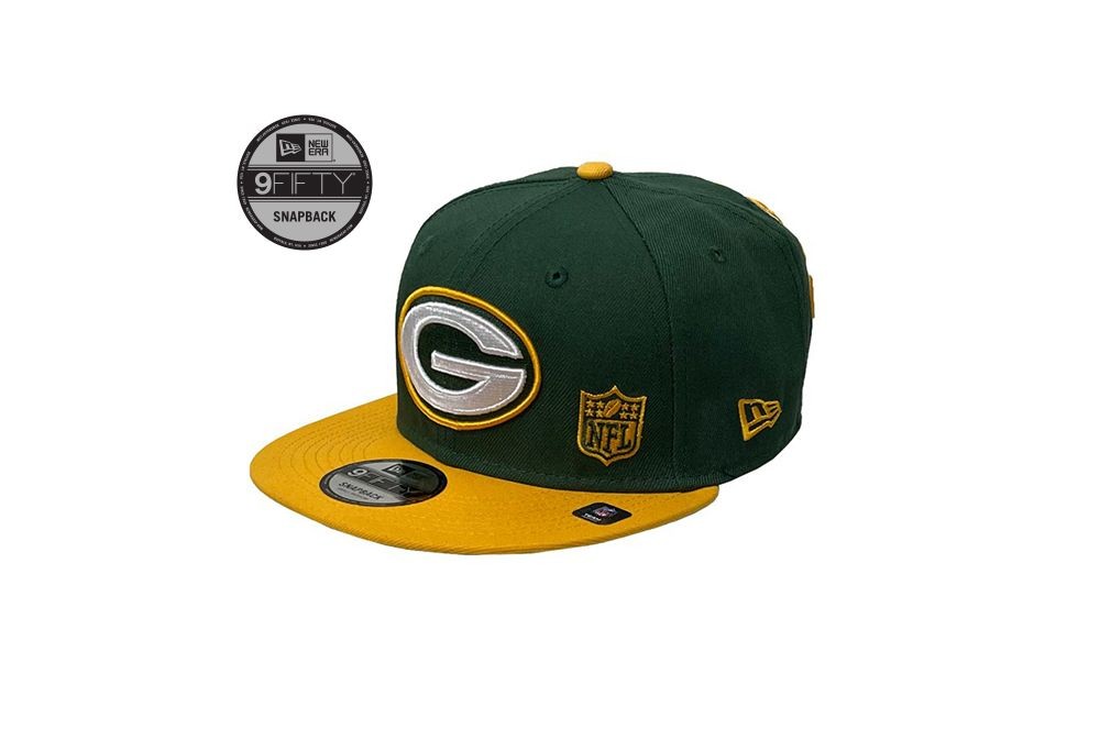 Packers New Era Team Split 9Fifty Cap