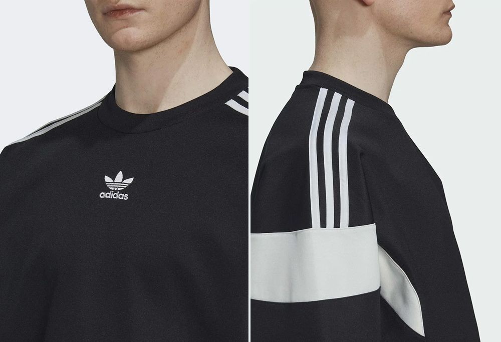 Adidas Sweatshirt black white Classics Trefoil Lock-Up 