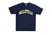 'Belleville' navy tee shirt