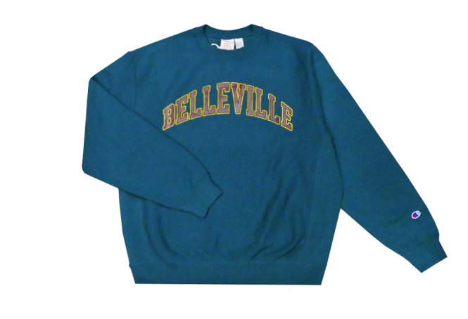 'Belleville' Green Crewneck