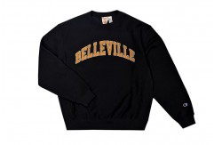 'Belleville' Black Crewneck