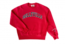 'Belleville' red Crewneck
