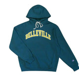 Green 'Belleville' hooded sweatshirt