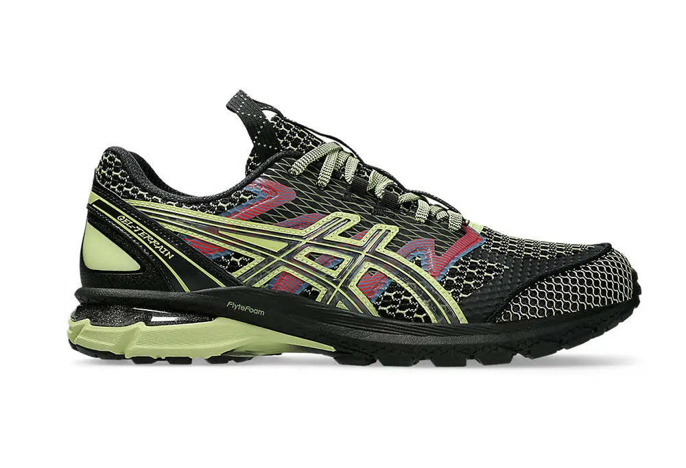 Asics US4-S Gel-Terrain Black Neon Lime Asics