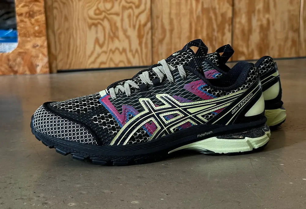 Asics US4-S Gel-Terrain Black Neon Lime Asics