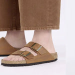 Birkenstock Arizona Cuir huilé Cognac - NARROW FIT Birkenstock