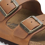 Birkenstock Arizona Cuir huilé Cognac - NARROW FIT Birkenstock