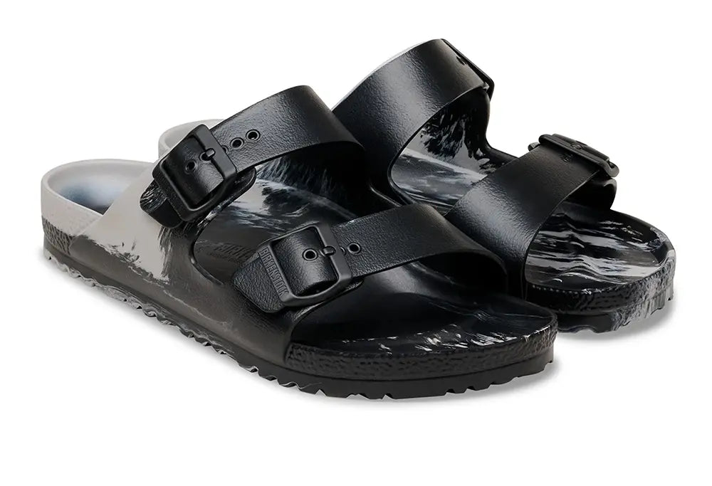 Birkenstock Arizona EVA - Stone Coin / Black Multi - REGULAR FIt Birkenstock