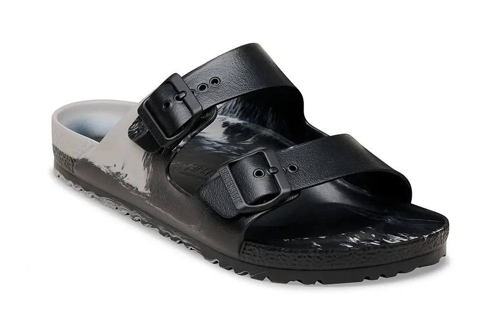 Birkenstock Arizona EVA - Stone Coin / Black Multi - REGULAR FIt Birkenstock